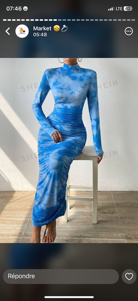 Robe longue élégante moulante