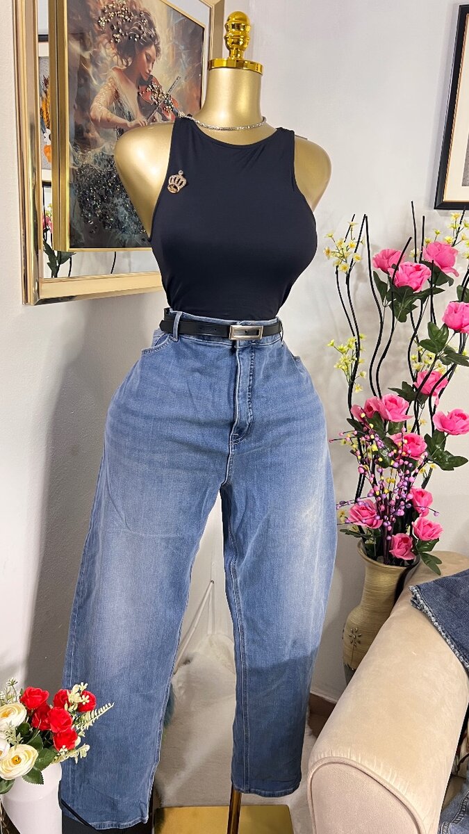 Jeans Femme Coupe Large