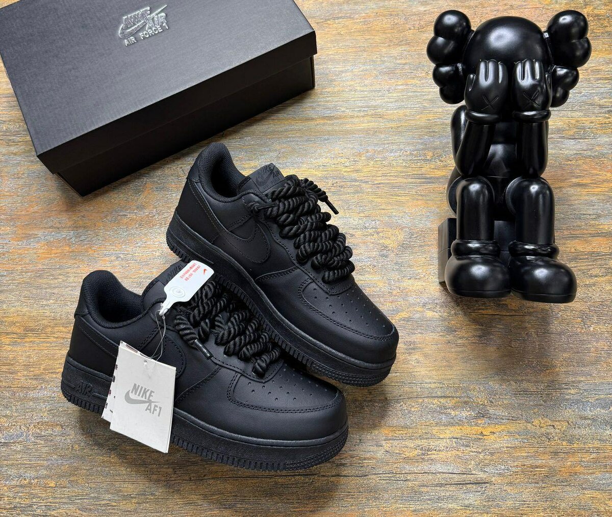 Sneakers Air Force 1 Blanc et Noir