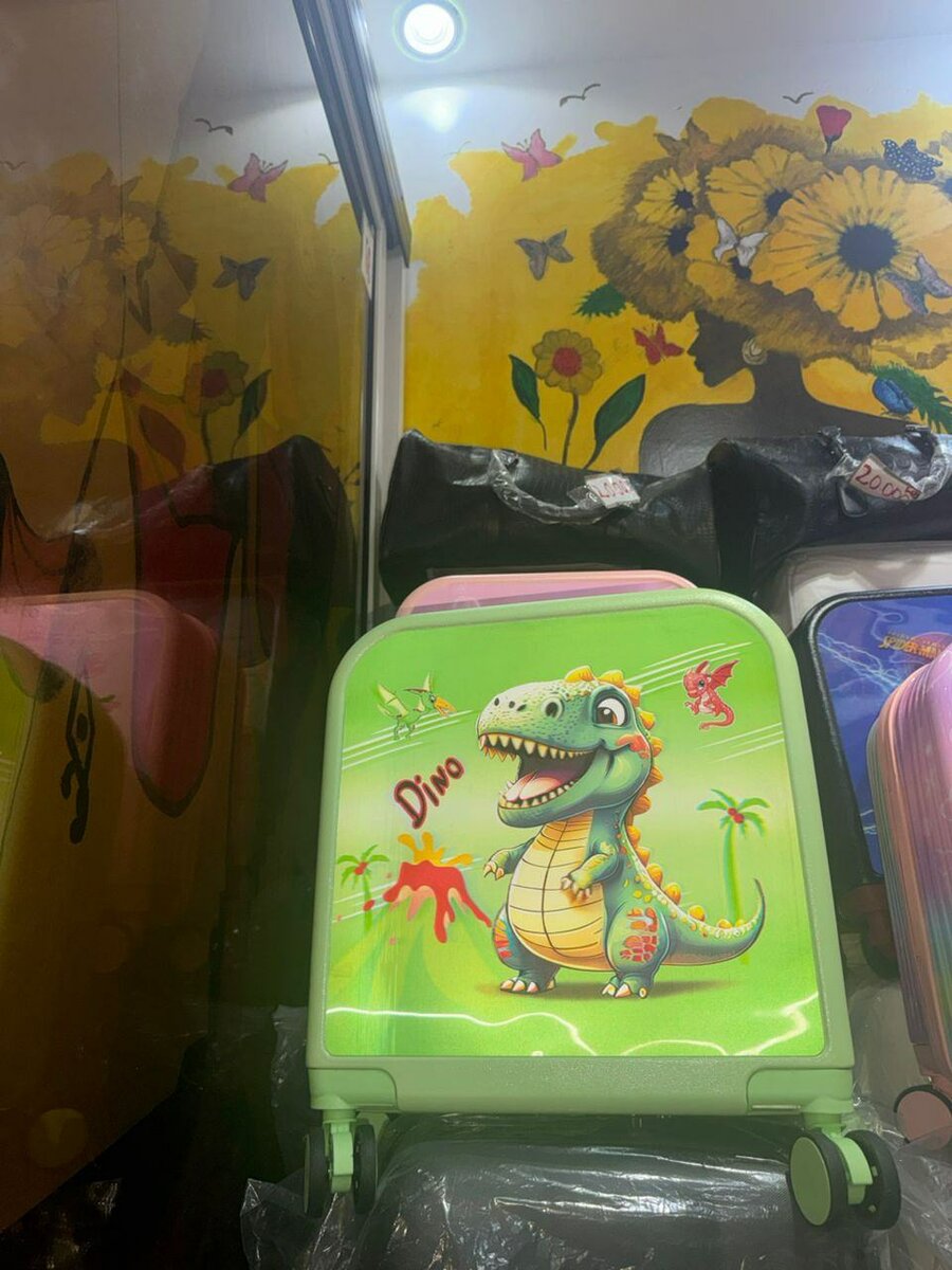 Valise Enfant Vert Dino
