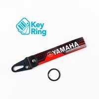 1-PC Motorcycle Collectable Strap Embroidery Keyring Keychain For Honda Yamaha Suzuki Ducati BMW Aprilia Kawasaki Benelli Yari Mitsubish REV Your Racing Key Ring Chain Strap