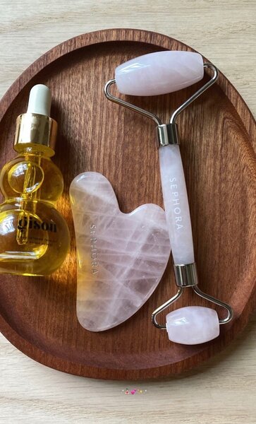 Set de soin visage quartz rose