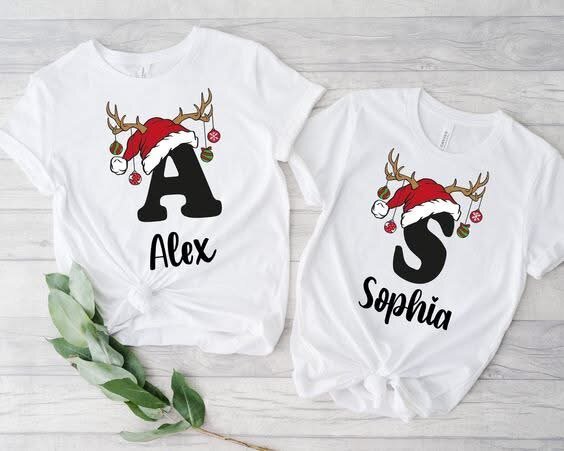 T-shirts de Noël personnalisés