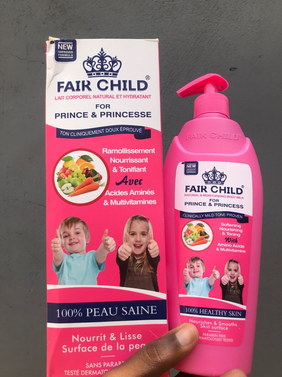 Fair child body lotion