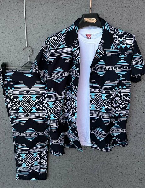 Vintage Shirt top and down trousers