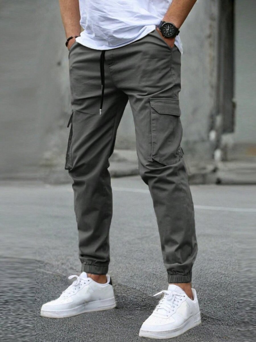 Cotton cargo trousers