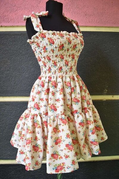 Cute floral cotton dress
