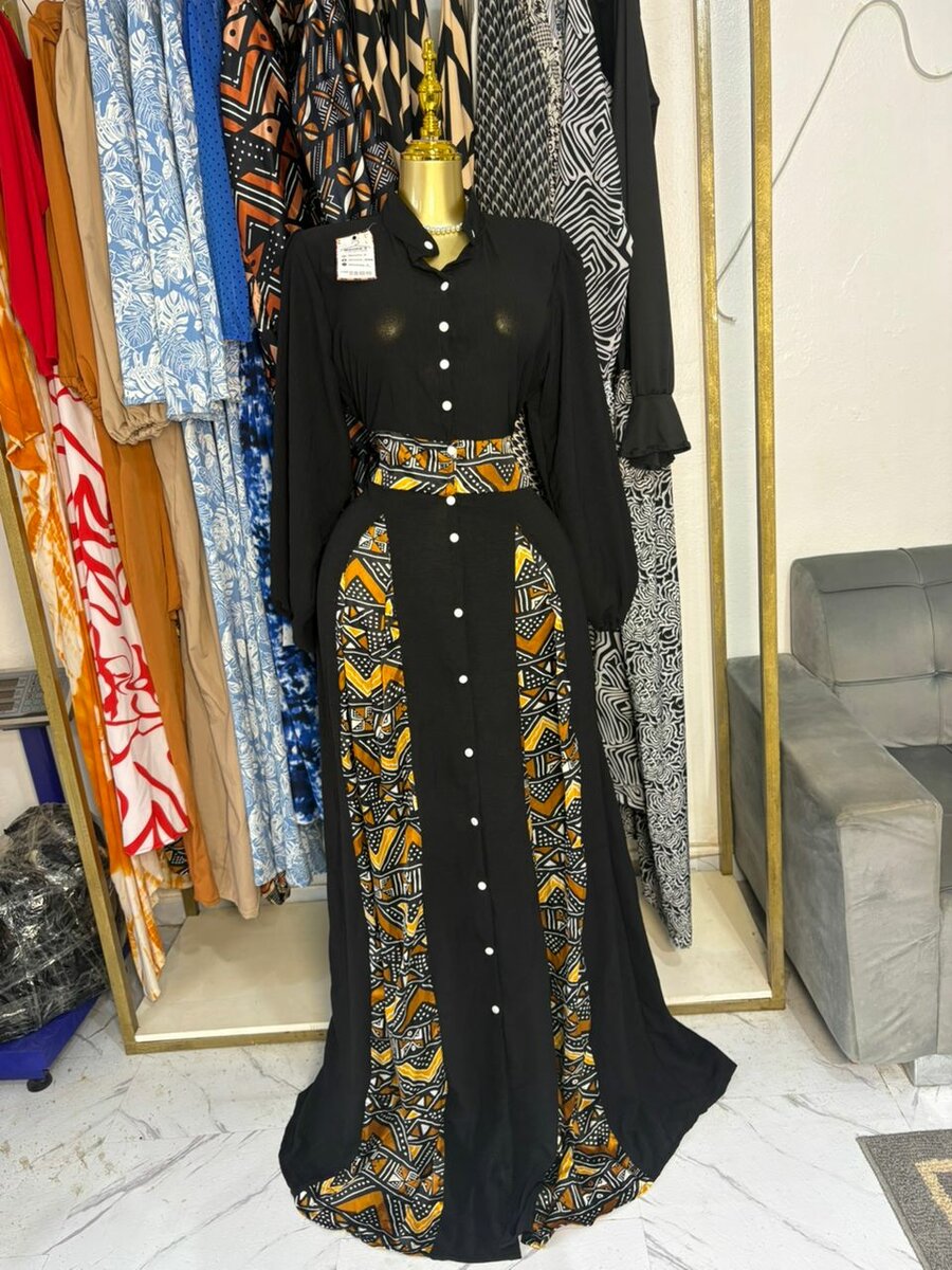 Robe Longue Élégante Ethnique