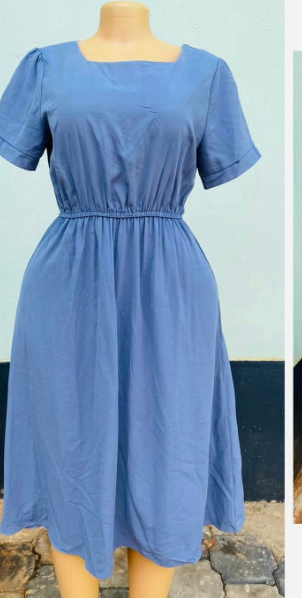 blue dress, size M