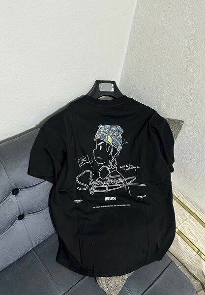 T-shirt graphique homme noir