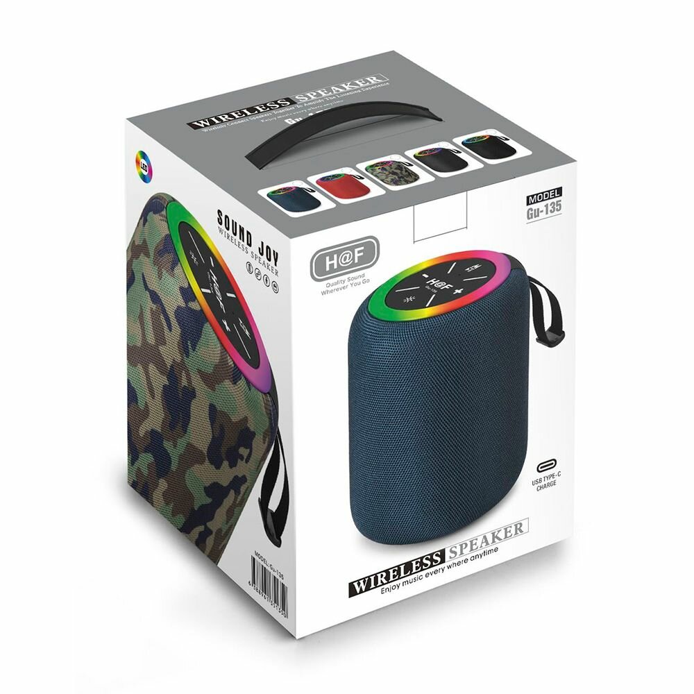 Enceinte Bluetooth sans fil LED
