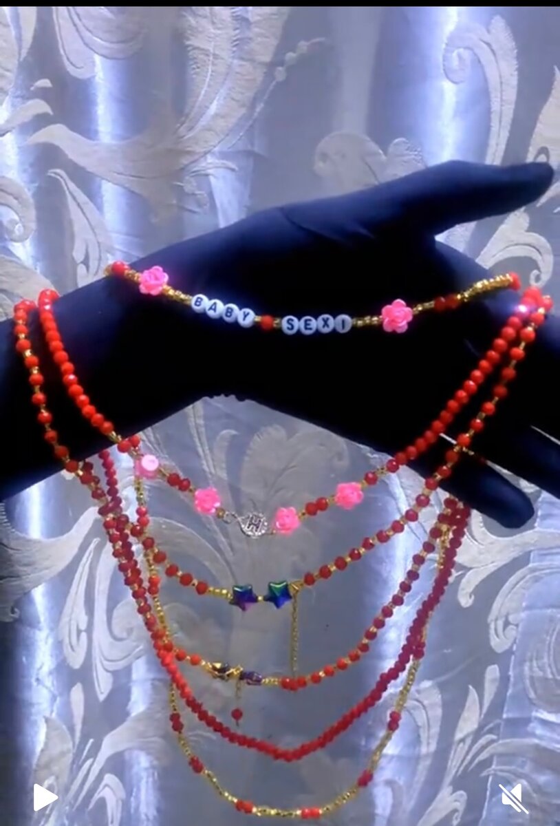 Collier Perles Roses Bohème