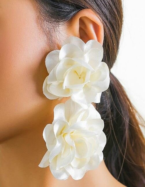 Boucles d'Oreilles en Fleurs