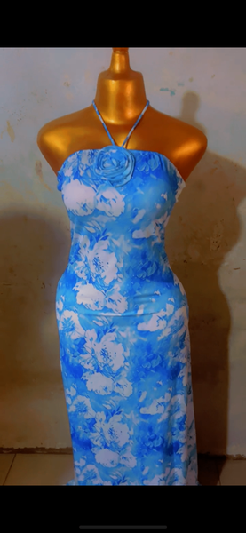 Robe longue d'été florale