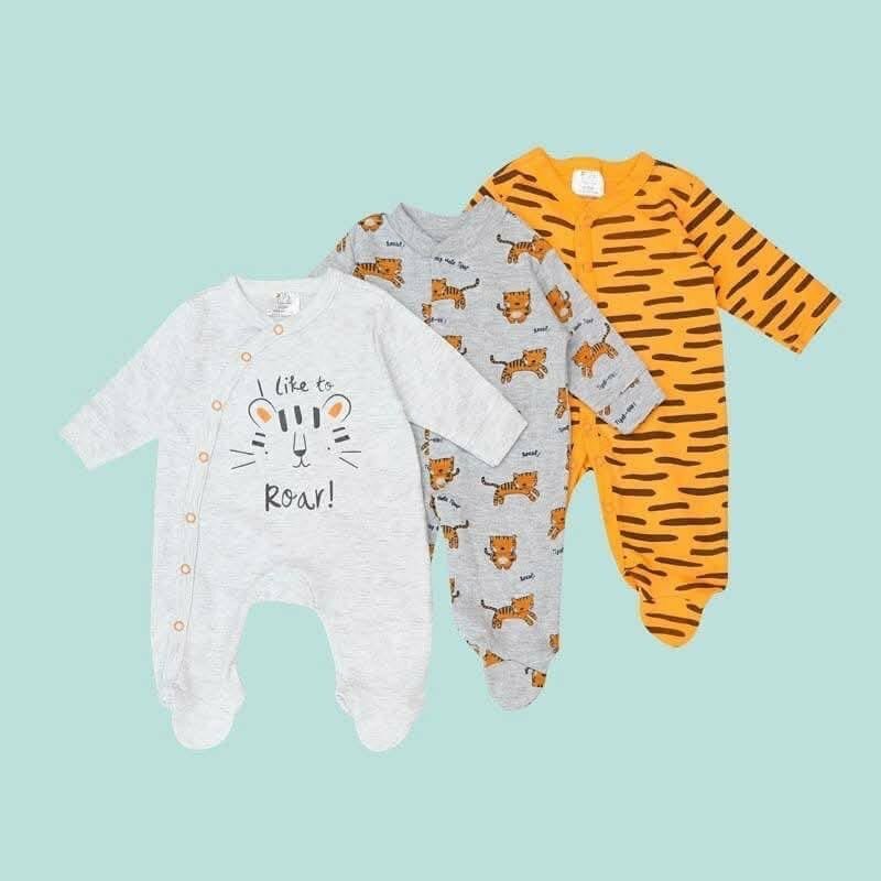 Pyjamas bébé en coton (3 pièces)
