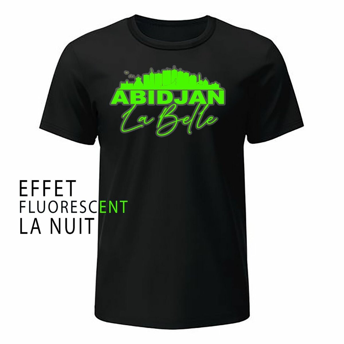 T-shirt fluorescent Abidjan