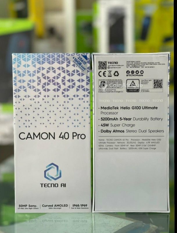 Tecno Camon 40 Pro 16gb/256gb