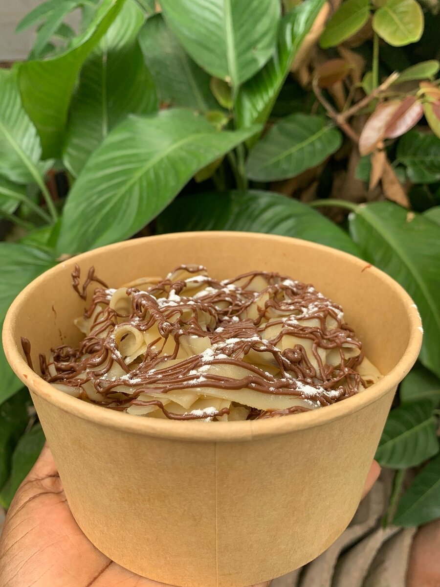 Crêpes fettuccine nutella