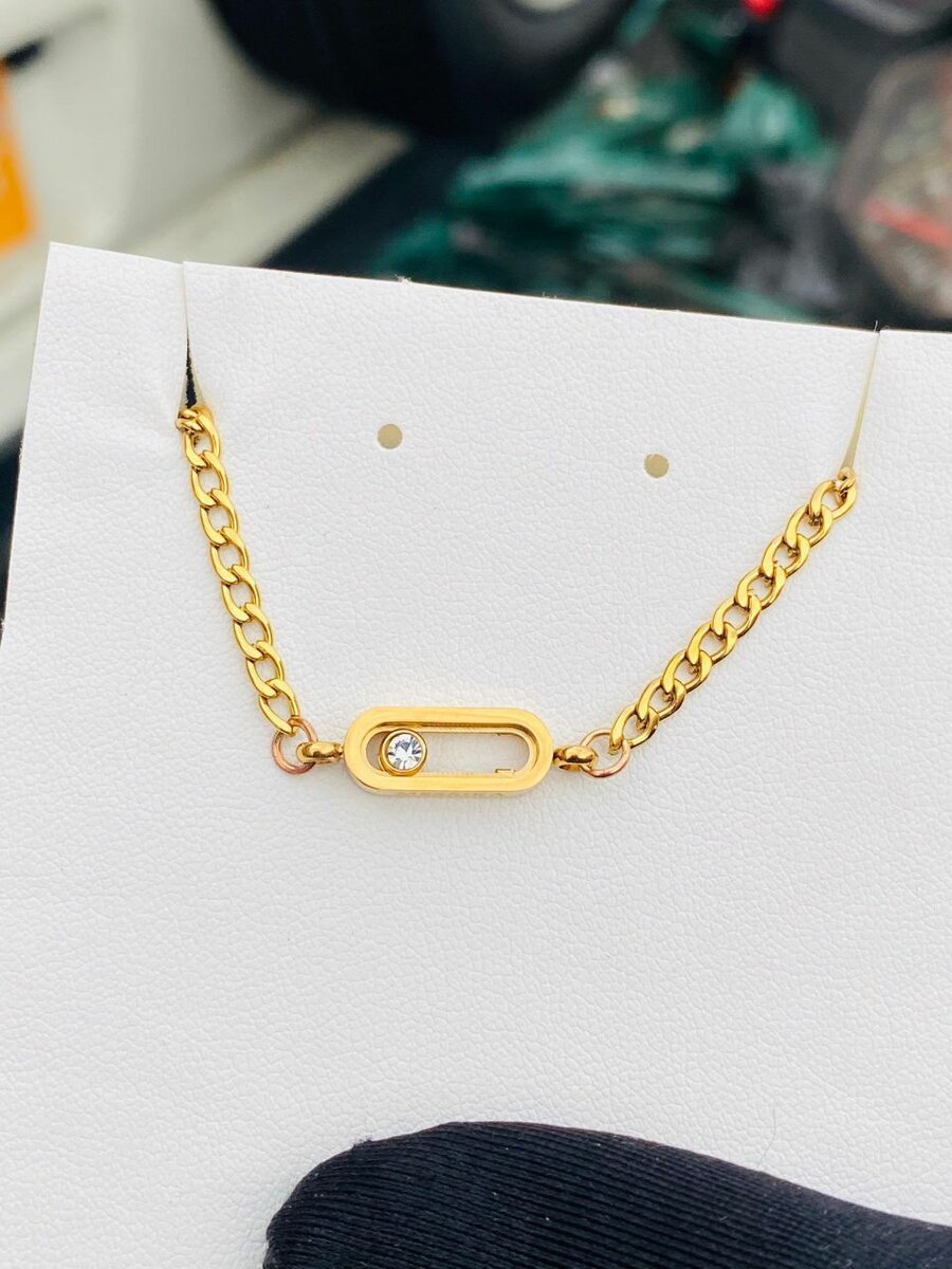 Collier chaîne doré luxe