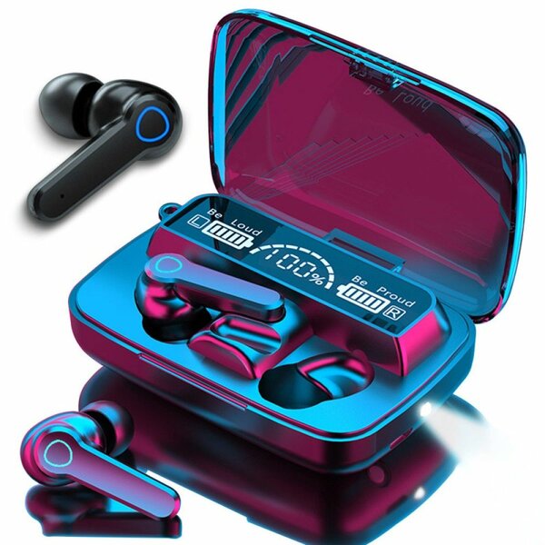 "M19 Air Dots  Wireless Earbuds with LED Display & Long Bat