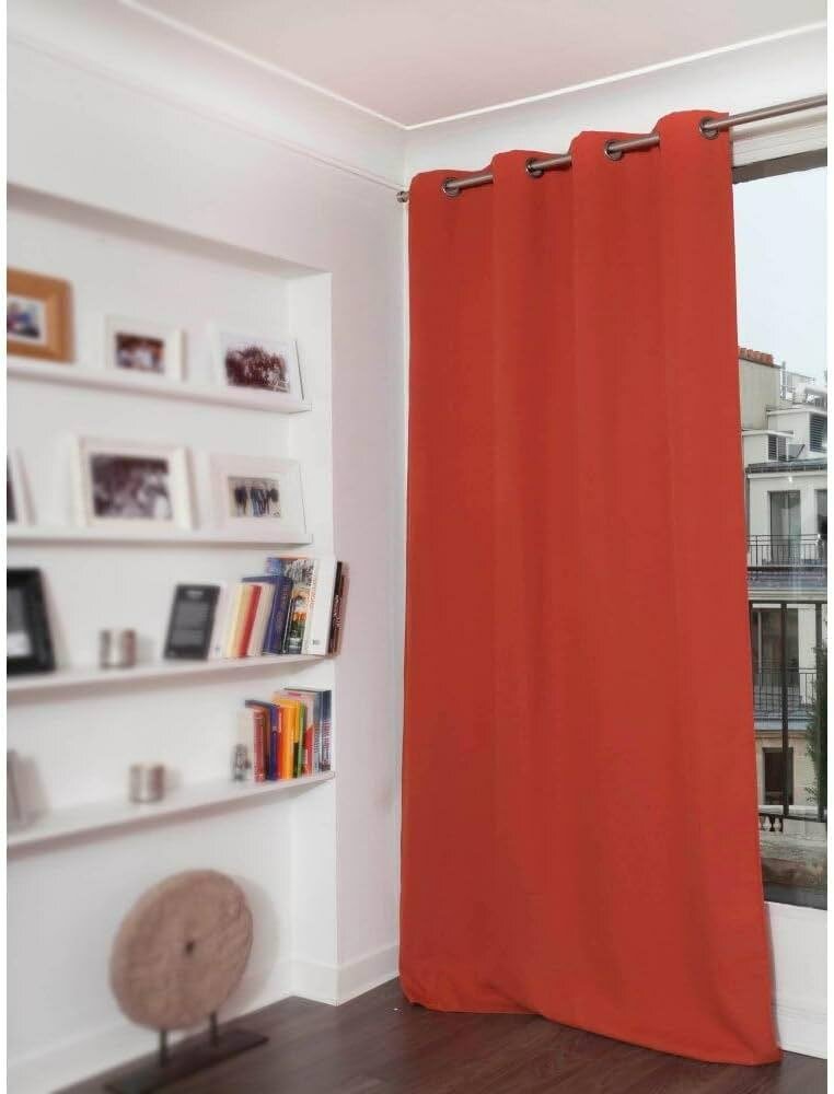 Rideau occultant orange