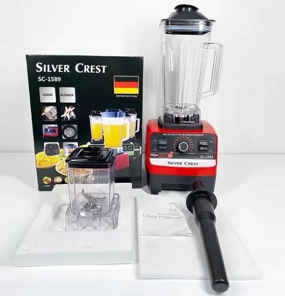 2 In 1 Silver Crest Blender(Double Cup)