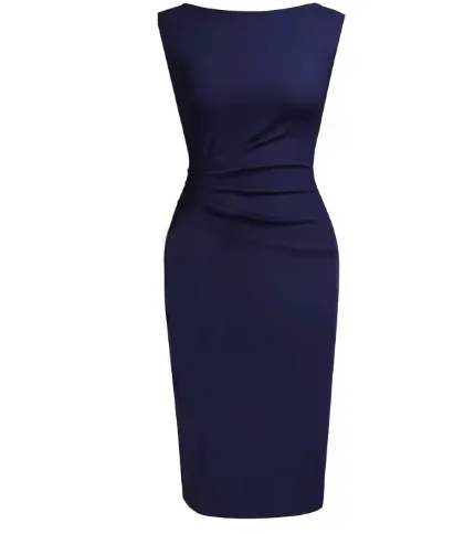 High quality spandex short sleeve dress