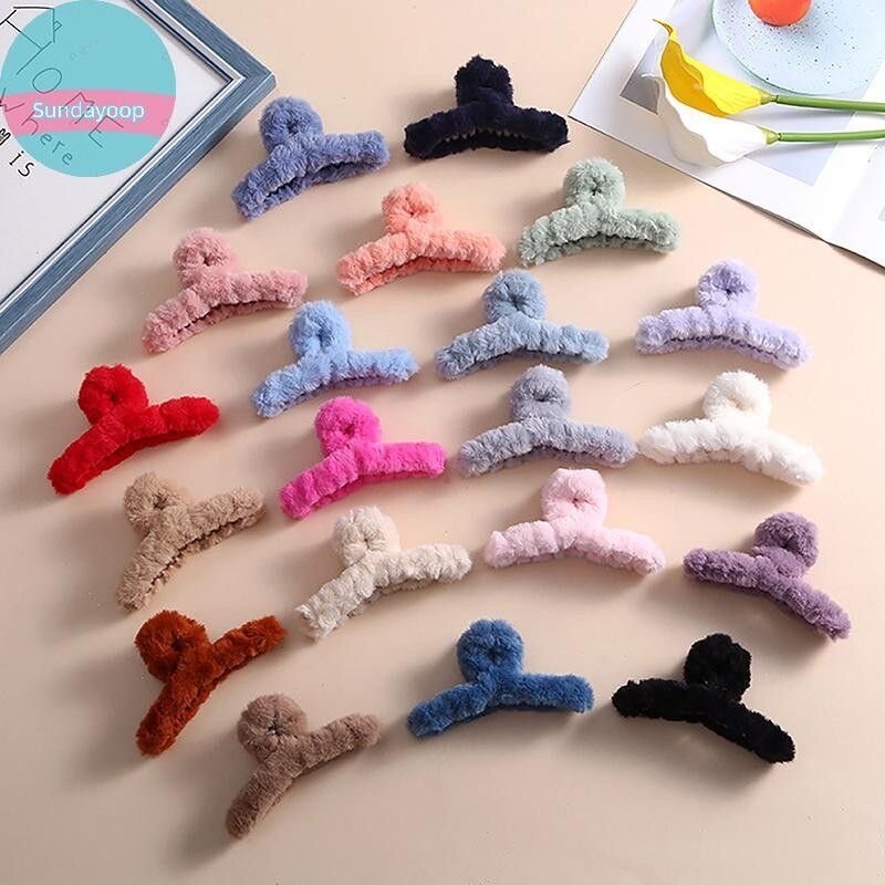 Pinces à cheveux peluche douces