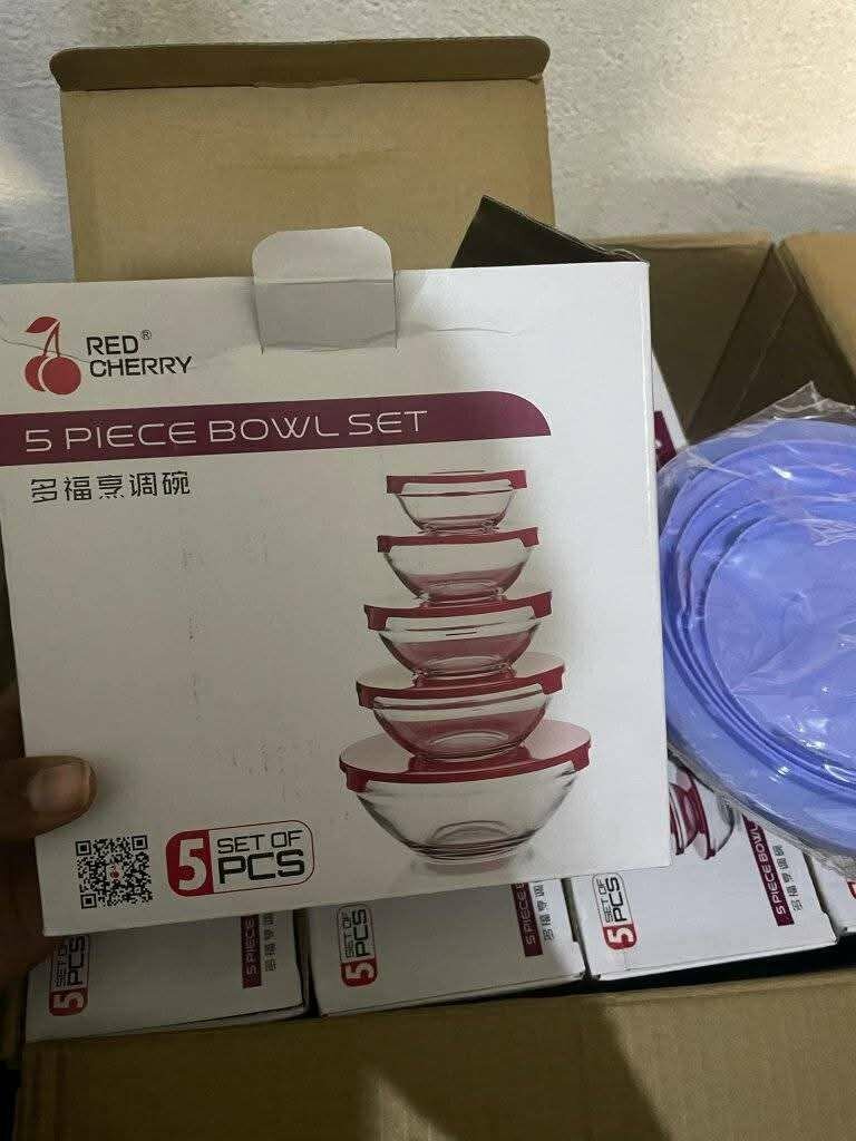 Set de bols en verre empilables