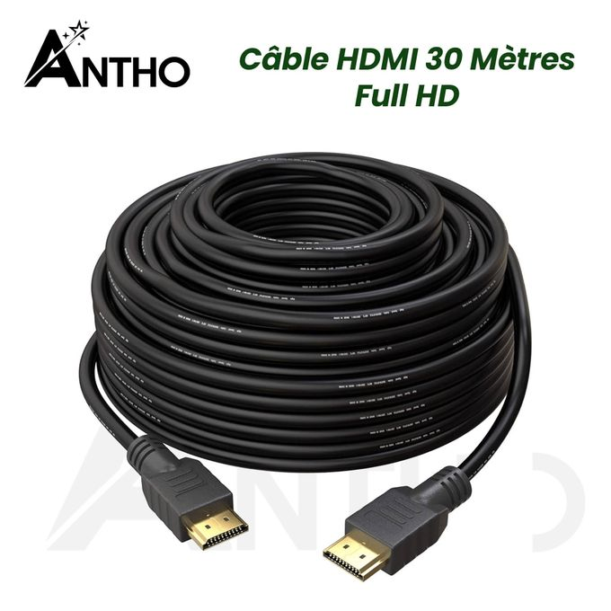 Cable HDMI 30 Mètres - full HD