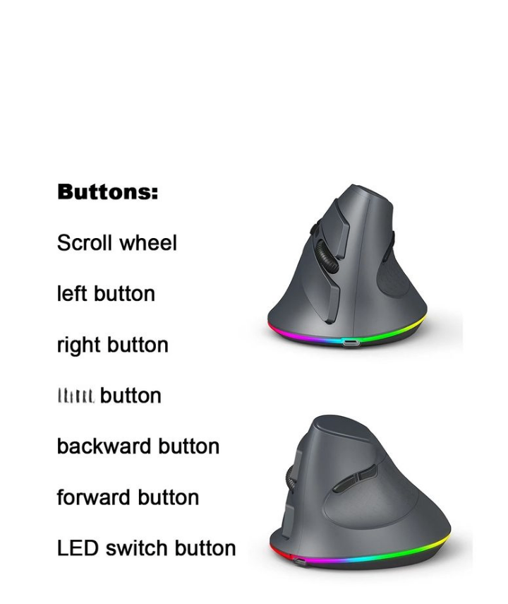 Souris verticale ergonomiq rgb