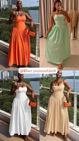 Robe élégante d'été femme