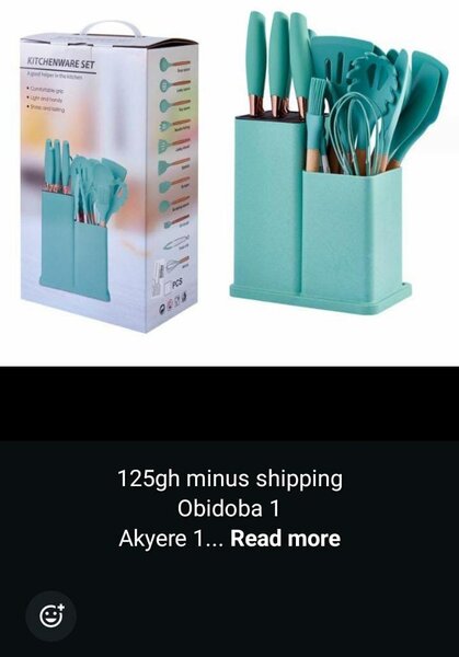 19 pieces kitchen set