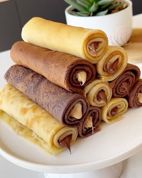Crêpes roulées gourmandes