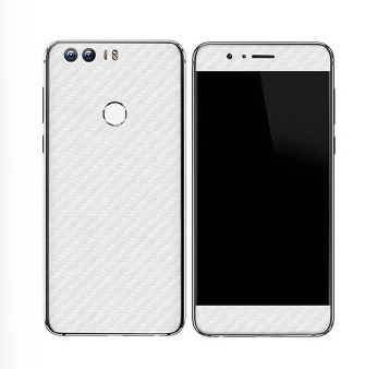 HUAWEI HONOR 8 White Carbon Fiber Texture Mobile Skin