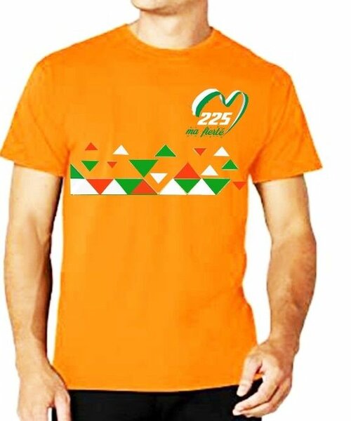 T-shirt coloré Côte d'Ivoire
