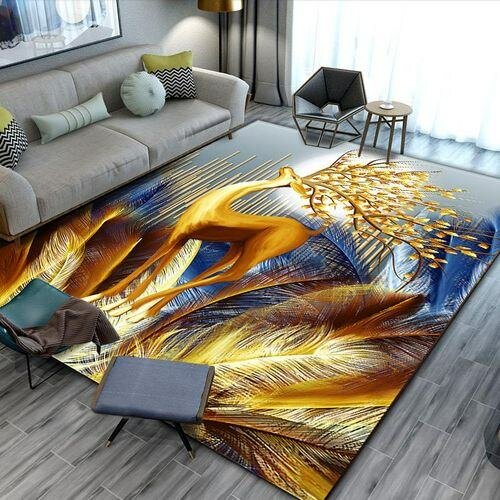 3D Tapis Moquette Salon