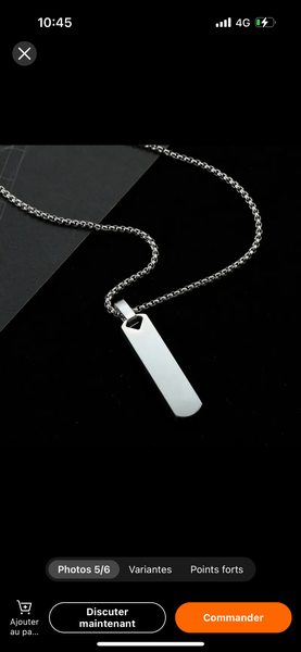 Collier pendentif de haute qualité