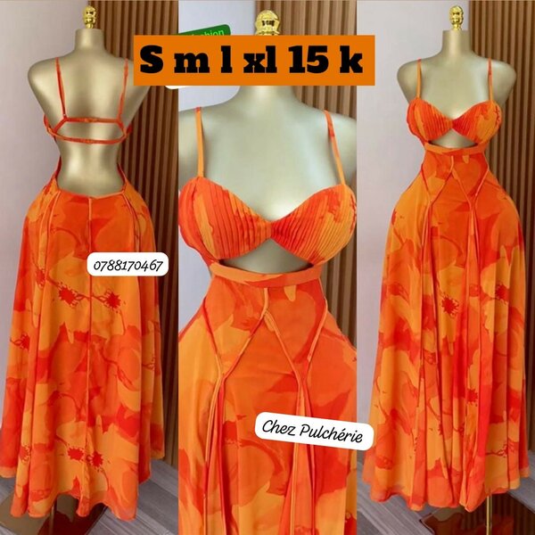 Robe Maxi Évasée Colorée