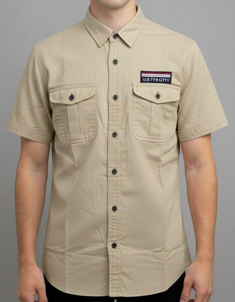 Chemise casual beige homme