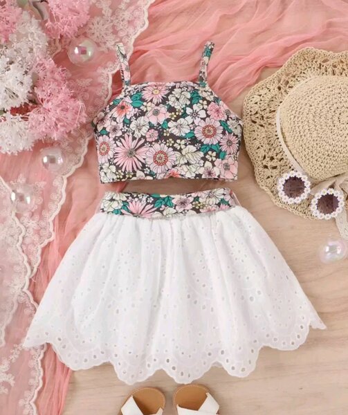 Ensemble floral pour filles