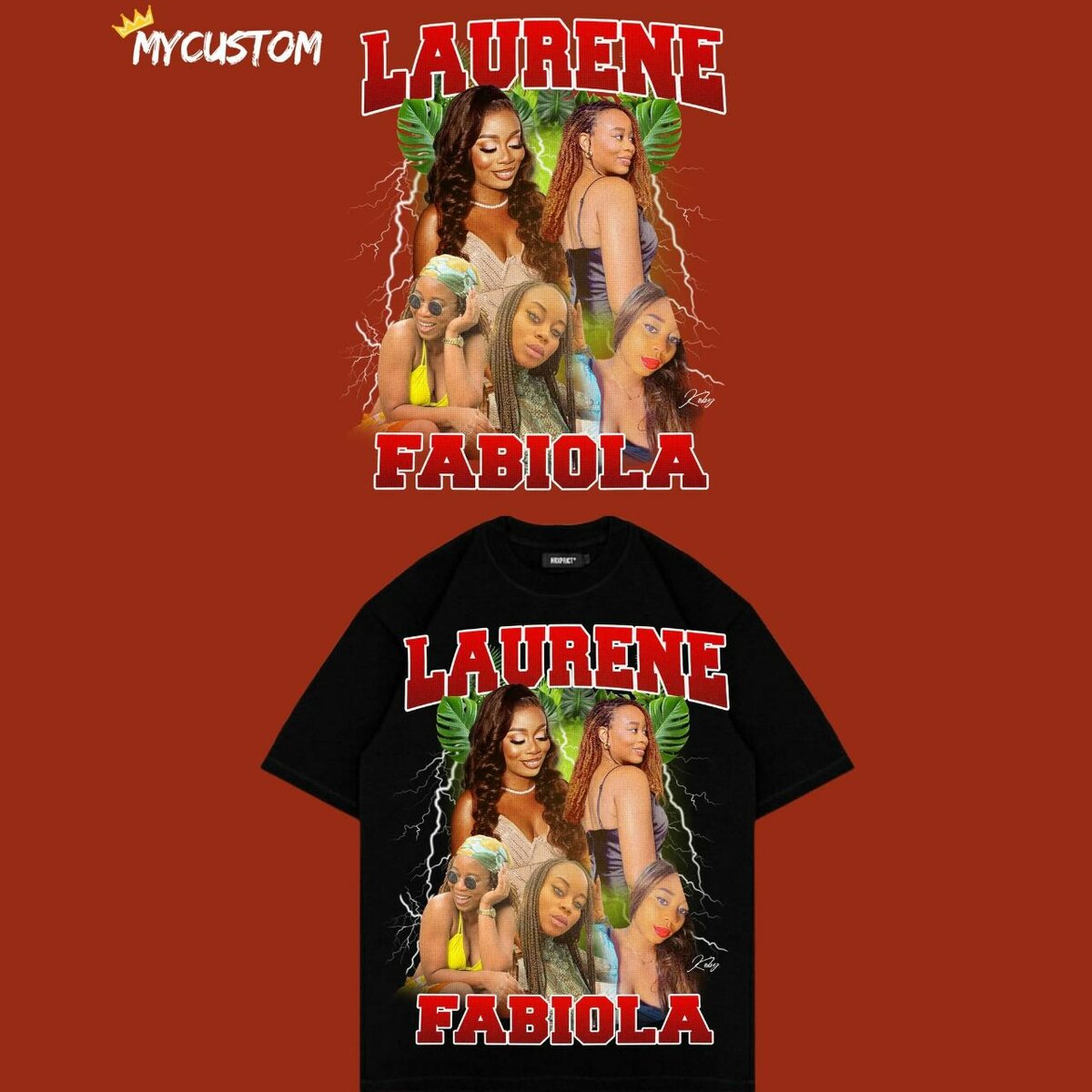 Tee-shirt tableau avec photos