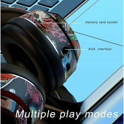 Casque Bluetooth coloré