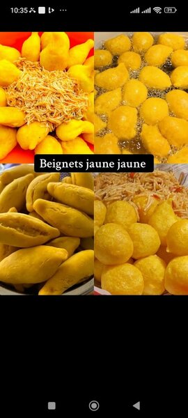 Galette jaune vermicelles