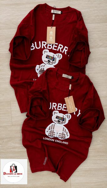 T-shirt rouge motif ours