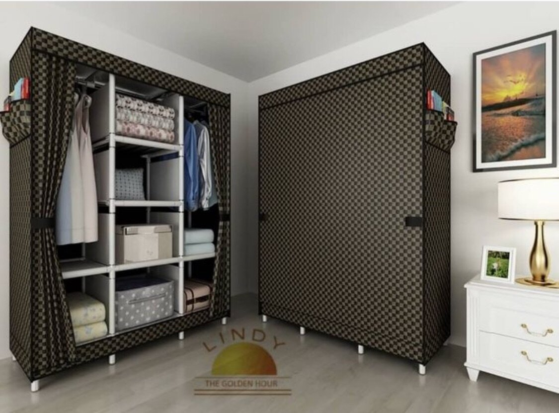 Foldable Wardrobe - Brown