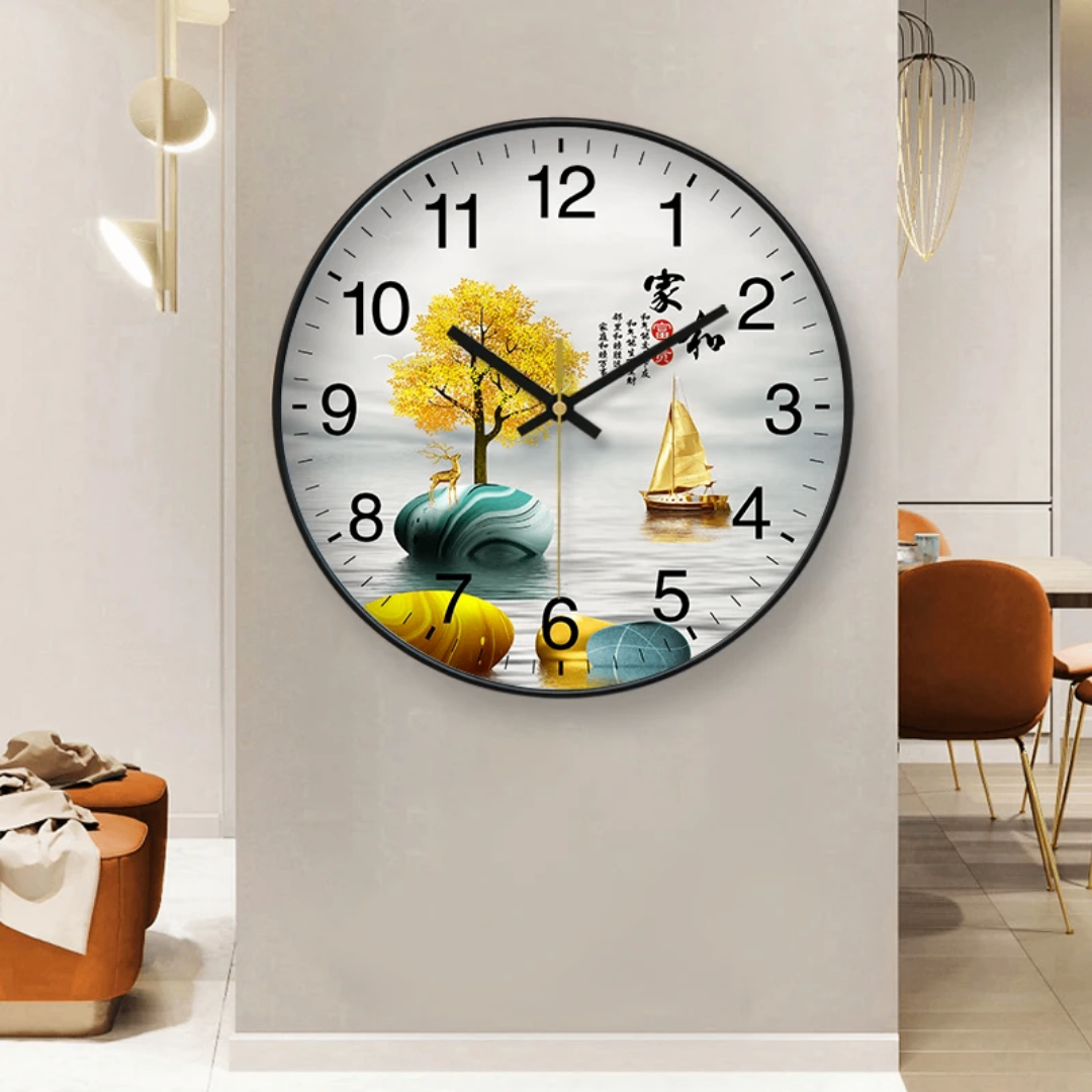 Horloge murale décorative veil