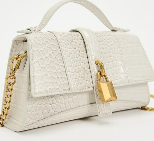 ZARA CROC CITY BAG