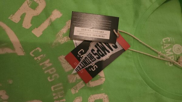 T-shirt vert homme décontracté