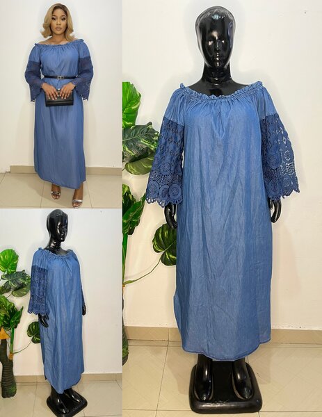 Robe Chemise en Jean Élégante